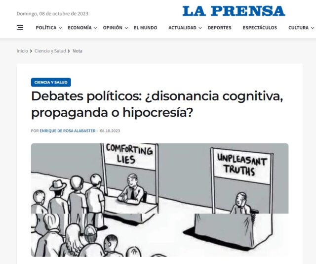 Disonancia Cognitiva O Mentiras Enrique De Rosa Alabaster