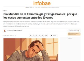 Representación conceptual de la fatiga crónica y la hiperactivación del sistema nervioso en jóvenes.